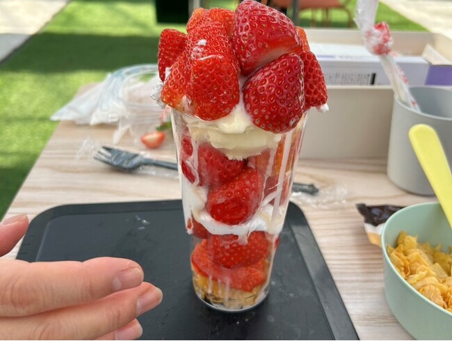 【JAF岐阜】初開催!JAFデー「いちごパフェ作り体験」 inはなのかファーム