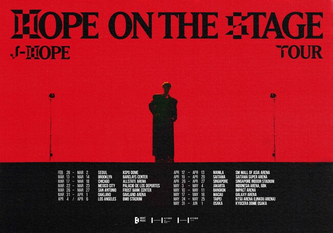『j-hope Tour 'HOPE ON THE STAGE'』開催決定！