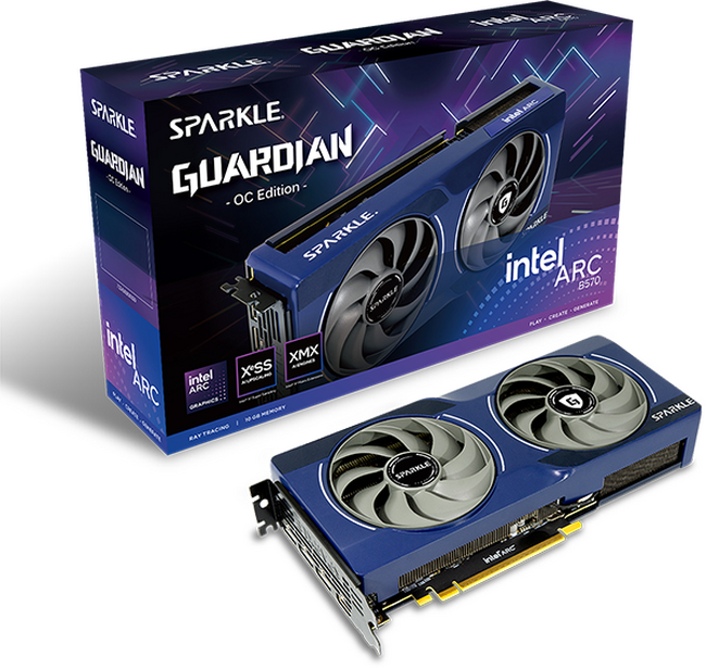 SPARKLEからIntel(R) Arc(TM) B570に高冷却デュアルファンを搭載したオーバークロックグラフィックボード『SB570G-10GOC』を発売