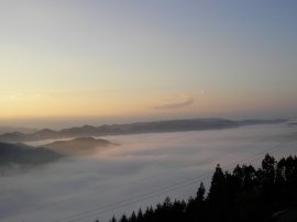 須金で見られる雲海 須金で見られる雲海