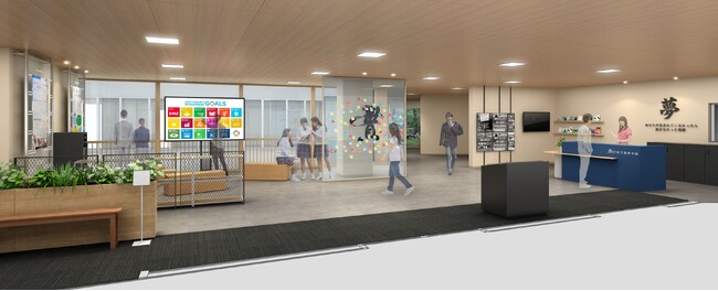 郁文館夢学園、新エントランス「夢学園共創ラボ」をオープン！