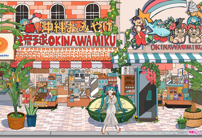 「初音ミク」×沖縄コラボ『CHURA MIKU STREET』にて新規ビジュアルを公開！