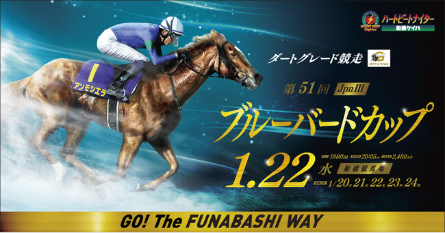 船橋ケイバ 第１１回開催〔１月２０日（月）～１月２４日（金）〕「ブルーバードカップ（ＪｐｎIII）」や「報知グランプリカップ（ＳIII）」が連日開催！