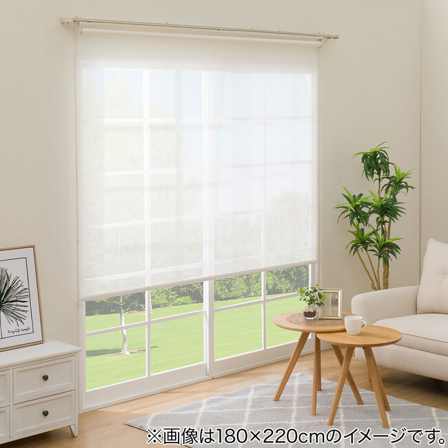 レース生地の既製ロールスクリーン２シリーズが初登場。フラットな一枚布で見た目もすっきり！