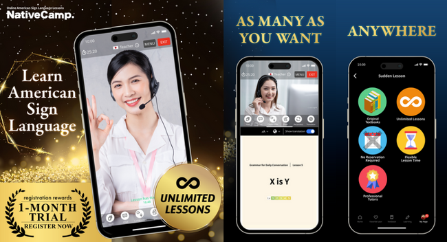 【オンラインアメリカ手話】「Native Camp American Sign Language」iOS/Androidアプリでのサービス提供開始！