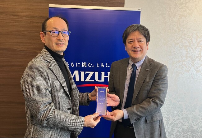 みずほ銀行主催の「Mizuho Innovation Award 2024.4Q」を受賞