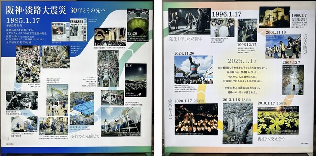 布製看板「LUFAS」が阪神・淡路大震災の様子を伝える写真パネル展で採用されました　- 東日印刷（TONICHI）が製造・販売 -