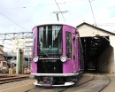 KYOTRAM(嵐電モボ1形 (2025年1月17日、京福電気鉄道㈱西院車庫で撮影)) KYOTRAM(嵐電モボ1形 (2025年1月17日、京福電気鉄道㈱西院車庫で撮影))