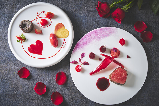 バレンタインディナー ＆ バースストーン 誕生石チョコレートギフトボックス(ハート) RenaissanceからHappy St.Valentine
