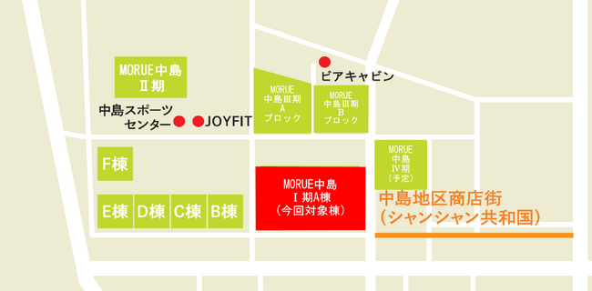 西胆振（にしいぶり）を代表するショッピングセンター『MORUE（モルエ）中島』A棟（モール棟） 西胆振初「ジーユー」が2025年4月中旬オープン予定