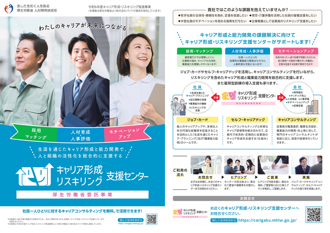 キャリア形成と能力開発の課題解決に向けて、人と組織の活性化を総合的に支援する