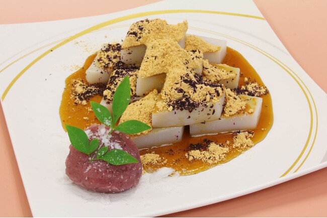 亀戸天神梅まつりに合わせて2025年2月2日(日)より「梅紫蘇くず餅」「天神梅あんみつ」を販売開始