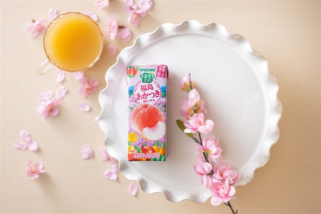 “地産全消”で地域の美味しさを全国に 季節限定「野菜生活100 福島あかつき桃ミックス」新発売