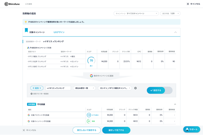 広告運用ツール「Shirofune」にGoogle広告P-MAXキャンペーン対応機能を強化