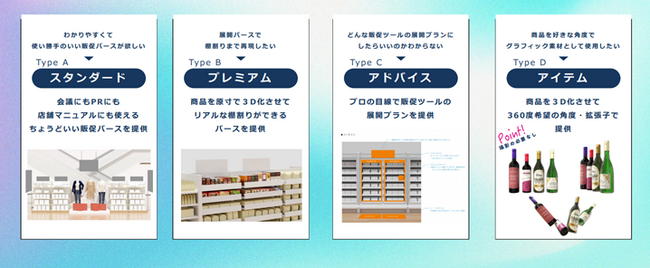 (株)スコープ　　コスト・時間・手間のかからない店頭販促専用３Dパース「販促3DP」のサービスを開始。