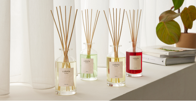 香りの総合プラットフォーム「カラリア」 初のオリジナルブランド「Coloria Home」をローンチ！香りのトレンドを捉えた4種類のフレグランスディフューザーを発売
