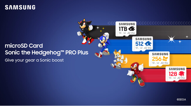 ソニックブーストの準備はいいか。SamsungとSEGAのコラボレーションによるmicroSD Card Sonic the Hedgehog(TM) PRO Plusを1月24日(金)より予約販売開始！