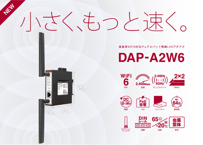 小さく、もっと速く。工場のIoT化を力強くサポートする次世代の産業用無線LANアダプタ発売