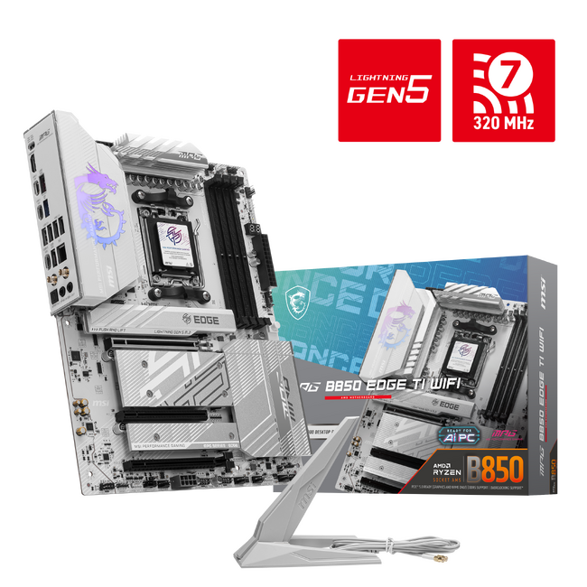 MSI、B850チップセット搭載マザーボード「MPG B850 EDGE TI WIFI」「MAG B850 TOMAHAWK MAX WIFI」の予約販売を開始