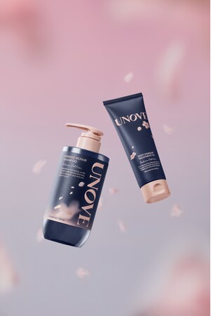 “羨望の柔らかな髪へ”韓国発パーソナルケアブランド「UNOVE(アノブ)」「桜エディション」を2月1日（土）より発売！人気製品のシャンプーとディープダメージトリートメントEXがセットで登場