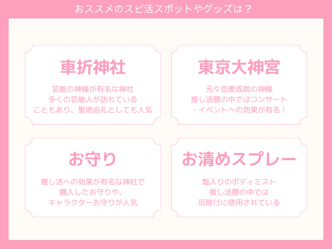 【推し活最新トレンド】Oshicocoが「推し活×スピ活」に関する調査を実施!