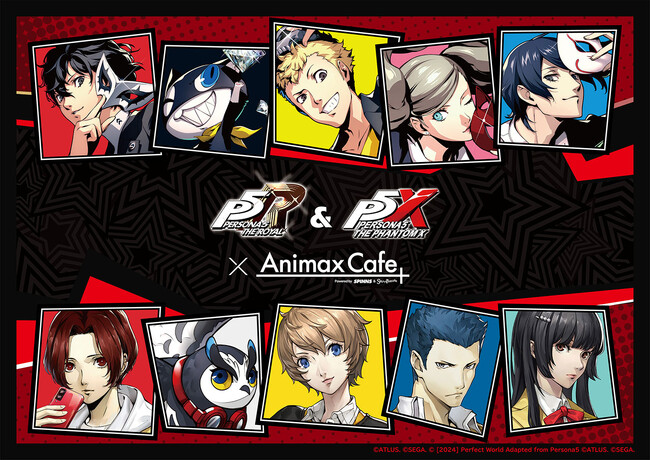 『ペルソナ５ ザ・ロイヤル』＆『ペルソナ５: The Phantom X』Animax Cafe+とのコラボレーションカフェ開催中！