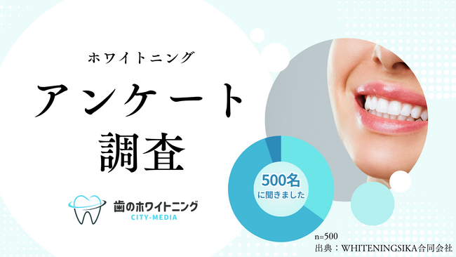 【500人に聞いた！】歯のホワイトニングに対するアンケート調査！全8問【2025最新版】
