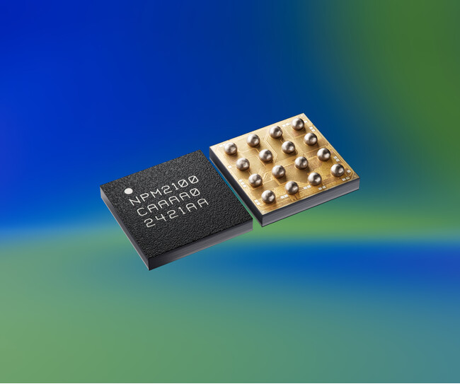Nordic Semiconductor、一次電池駆動のBluetooth Low Energy製品のバッテリー寿命を延長する、nPM2100パワーマネジメントICを発表