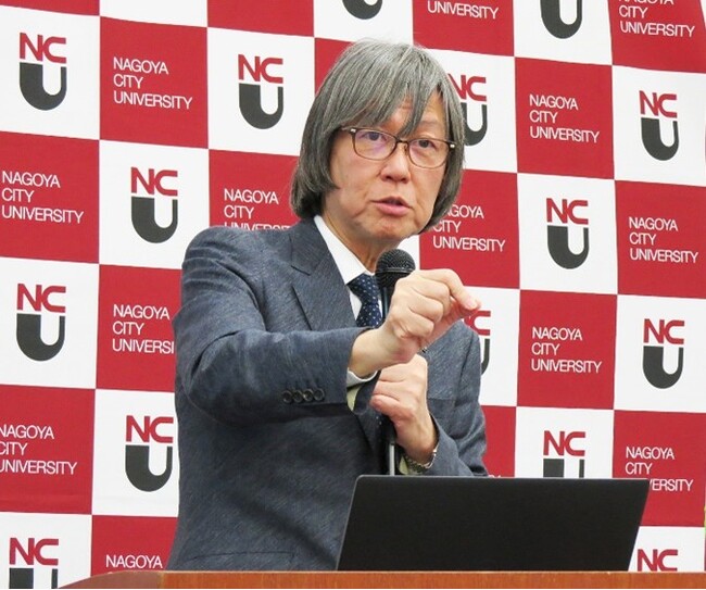名市大発「光技術研究拠点」発足で森田明理教授が講演　『革新的な光技術の基盤技術開発・応用へ』