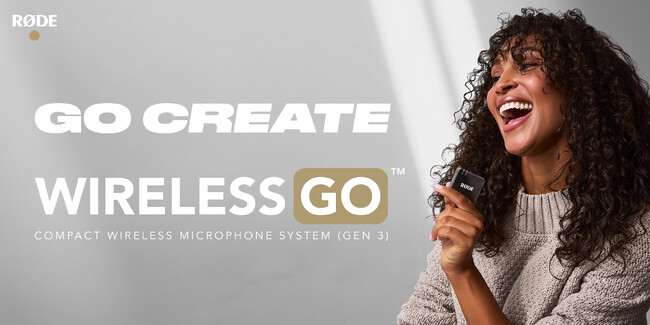 【RODE（ロード）新商品】RODEベストセラーの小型ワイヤレスマイク「ワイヤレスゴー」が第3世代へアップデート！高音質な録音を手軽な操作で叶える最新ワイヤレスマイクシステムを発売