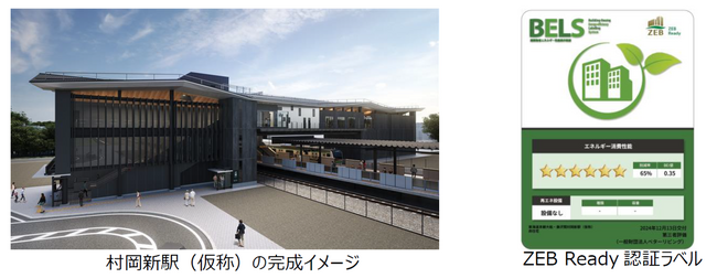 東海道本線大船・藤沢間村岡新駅（仮称）でZEB認証を取得しました～駅舎において国内初の取得～
