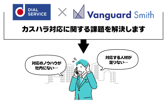 ダイヤル・サービスは、安心安全な職場環境を支える【企業向けカスハラ対策サービス】リリースに向けて、 ヴァンガードスミスと業務提携契約を締結しました