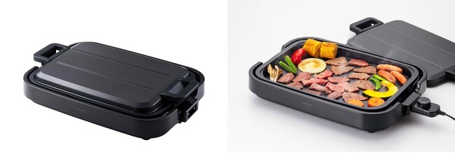 深型・幅広のプレートで料理の幅が広がる！テスコムから、お手入れしやすく、収納にも便利な「ホットプレート THP40A」を新発売