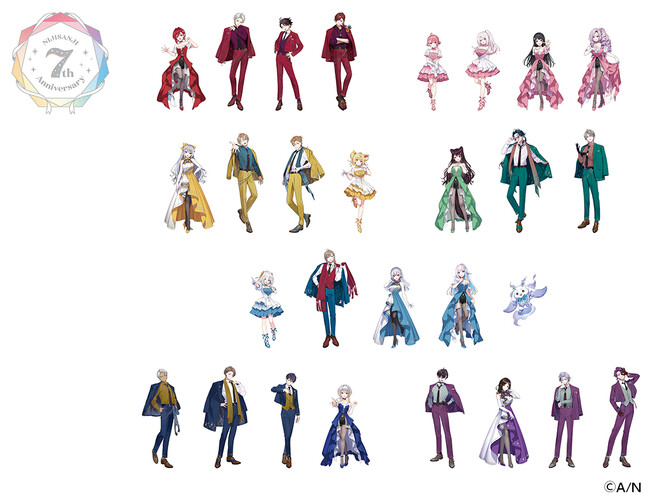 「にじさんじ 7th Anniversary フェア in animate」が2月8日から開催！　フェアの特典には、葛葉さん、月ノ美兎さんら28名のライバーの新ビジュアルを使用!!