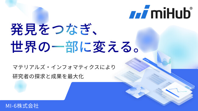 MI-6、化学・素材産業の研究開発を加速するMIプラットフォームの体験を拡張
