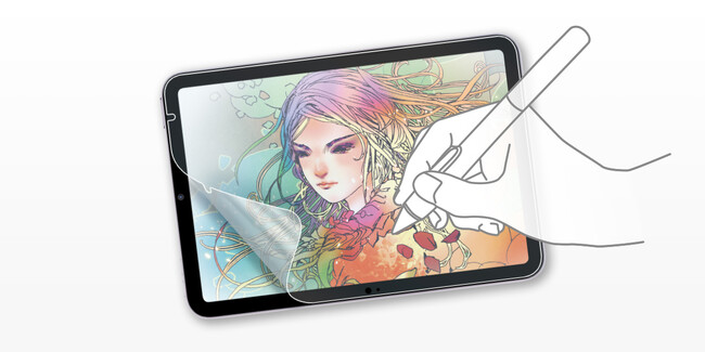 画面上で紙のように描けるiPad mini A17 Pro対応、紙のような質感フィルムを発売