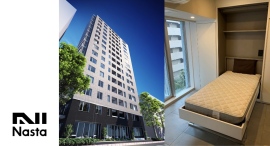 横浜・関内の職住一体の賃貸マンションに壁収納ベッドを導入~コワーキングスペース付き賃貸マンションの18平米ワンルームで省スペースを有効活用~ 横浜・関内の職住一体の賃貸マンションに壁収納ベッドを導入~コワーキングスペース付き賃貸マンションの18平米ワンルームで省スペースを有効活用~