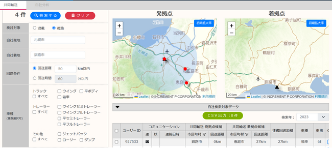 「物流の2024年問題」を解決する北海道内の共同輸送デジタルマッチング事業を受託