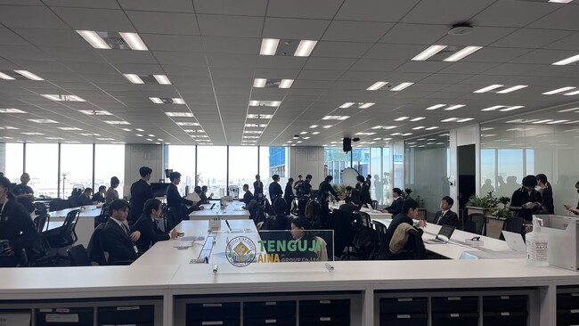 日鉄物産東京本社にて テレビ朝日系列のドラマ『プライベートバンカー』の撮影に協力