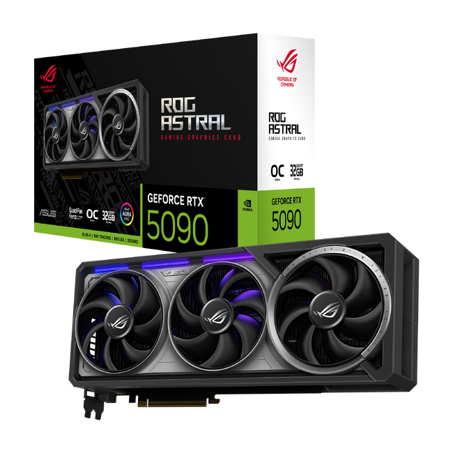 ASUSのROGシリーズよりNVIDIA(R) GeForce RTX(TM) 5090を搭載した革新的な4ファンデザインのビデオカード「ROG-ASTRAL-RTX5090-O32G-GAMING」を発表