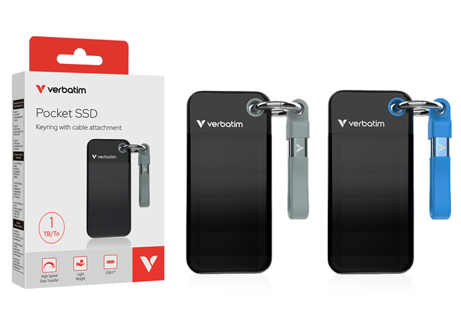 【Verbatim】バーベイタム ユニークな外付けSSD Pocket（1TB/2TB）発売