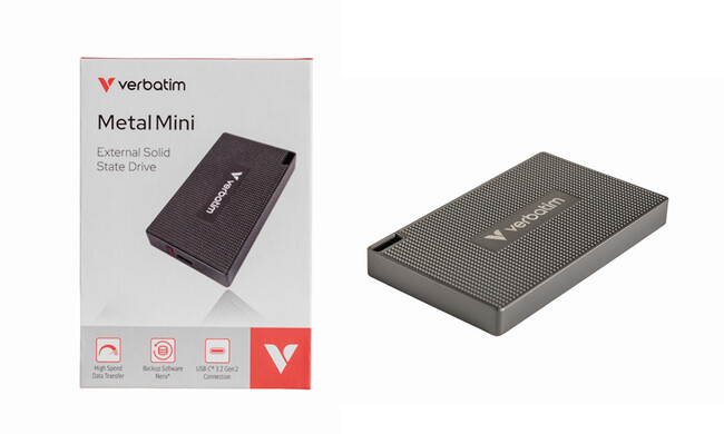 【Verbatim】バーベイタム 2000MB/sの超高速転送 小型SSD Metal Mini (512GB/1TB）発売