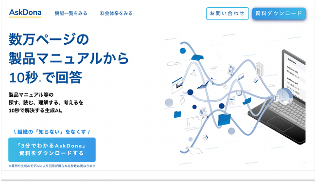 AskDona、サービスサイトリニューアルでのお知らせ