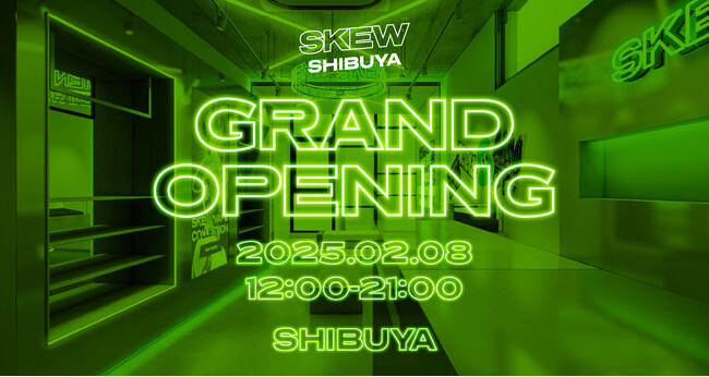 CBDベイプブランド「skew（スキュー）」初のブランドコンセプトストアが渋谷区キャットストリートにオープン！