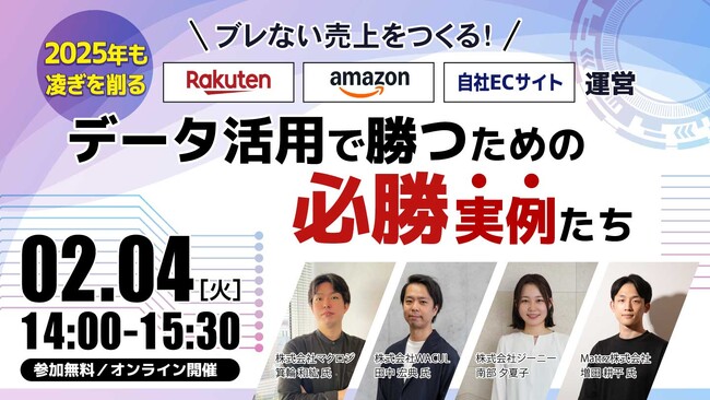 「ブレない売上をつくる！2025年も凌ぎを削る楽天市場/Amazon/自社ECサイト運営　データ活用で勝つための必勝実例たち」にWACULが登壇