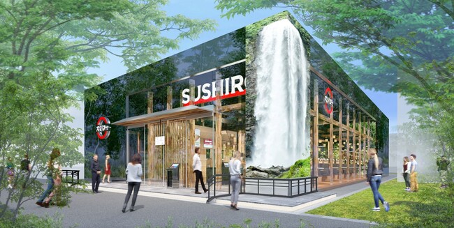 スシロー未来型万博店、コンセプトは「まわるすしは、つづくすしへ。ーすし屋の未来 2050ー」―サステナブルな未来を表現した「あしたのサカナ」シリーズと「デジロー」で一歩先の回転すしの楽しさを表現―