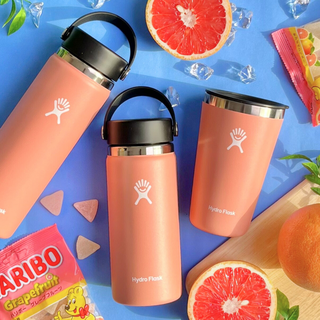 大人気「Hydro Flask(R)」のステンレスボトルに、フレッシュな“ピンクグレープフルーツ”カラーが復刻登場！