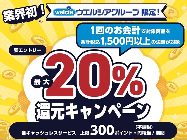 主要キャッシュレス決済サービス４社のポイントが還元されるキャンペーンを開催（２月３日～２月１６日）