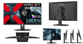 JAPANNEXTが23.8インチ IPSパネル搭載 180Hz対応のWQHDゲーミングモニターを28,980円で1月31日(金)に発売