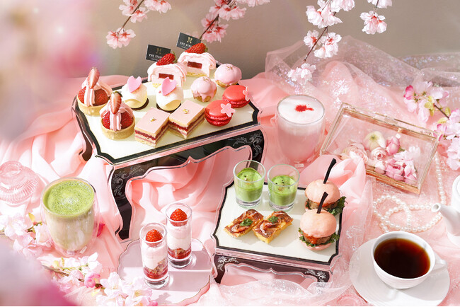 ザ ストリングス 表参道に“お花見SAKURA（サクラ）テラス” 誕生！『桜×いちご お花見アフタヌーンティー』新登場